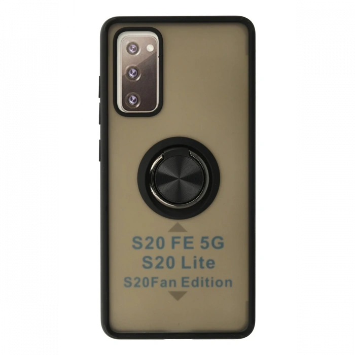 Newface Samsung Galaxy S20 FE Kılıf Montreal Yüzüklü Silikon Kapak
