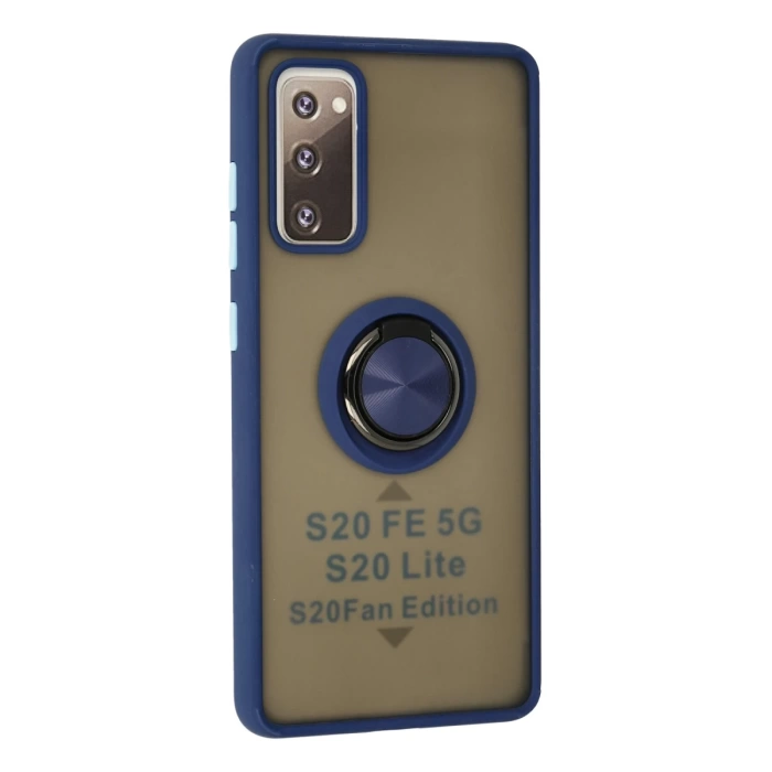 Newface Samsung Galaxy S20 FE Kılıf Montreal Yüzüklü Silikon Kapak