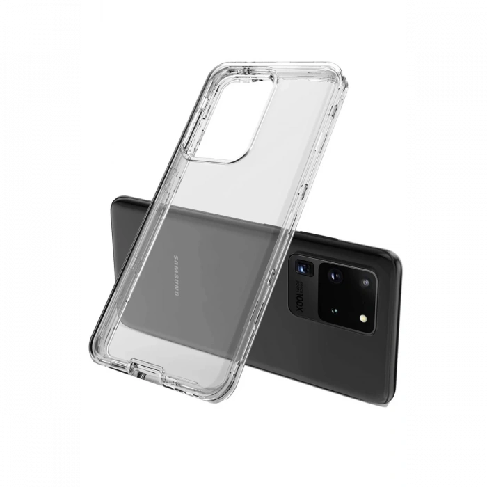Newface Samsung Galaxy S20 Plus Kılıf Lüx Şeffaf Silikon