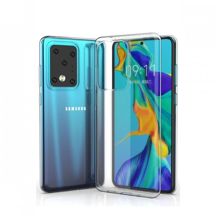 Newface Samsung Galaxy S20 Ultra Kılıf Lüx Şeffaf Silikon