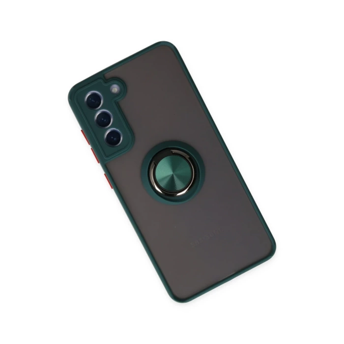 Newface Samsung Galaxy S21 FE Kılıf Montreal Yüzüklü Silikon Kapak