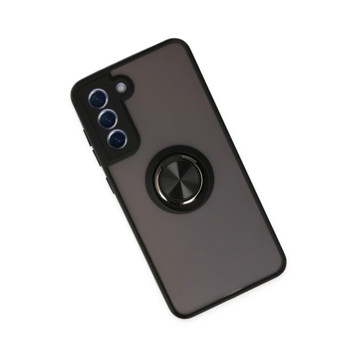 Newface Samsung Galaxy S21 FE Kılıf Montreal Yüzüklü Silikon Kapak