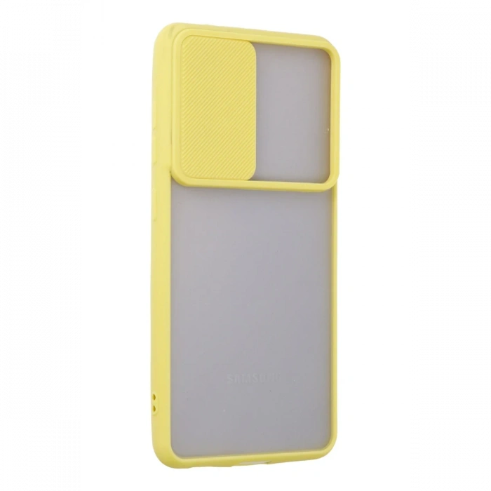 Newface Samsung Galaxy S21 FE Kılıf Palm Buzlu Kamera Sürgülü Silikon