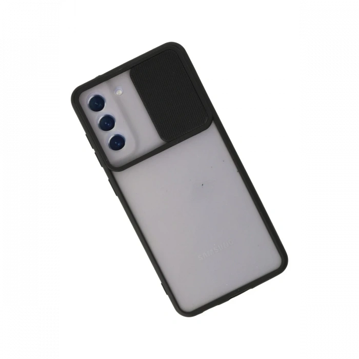 Newface Samsung Galaxy S21 FE Kılıf Palm Buzlu Kamera Sürgülü Silikon
