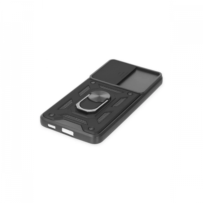 Newface Samsung Galaxy S21 FE Kılıf Pars Lens Yüzüklü Silikon