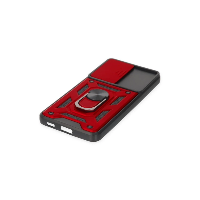 Newface Samsung Galaxy S21 FE Kılıf Pars Lens Yüzüklü Silikon