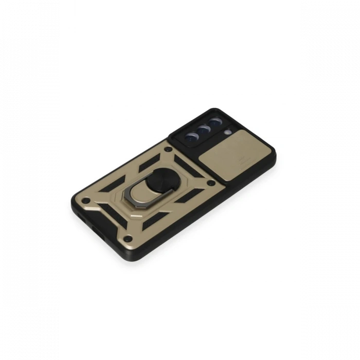 Newface Samsung Galaxy S21 FE Kılıf Pars Lens Yüzüklü Silikon