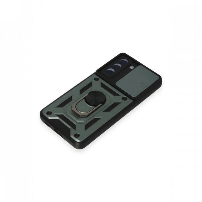 Newface Samsung Galaxy S21 FE Kılıf Pars Lens Yüzüklü Silikon