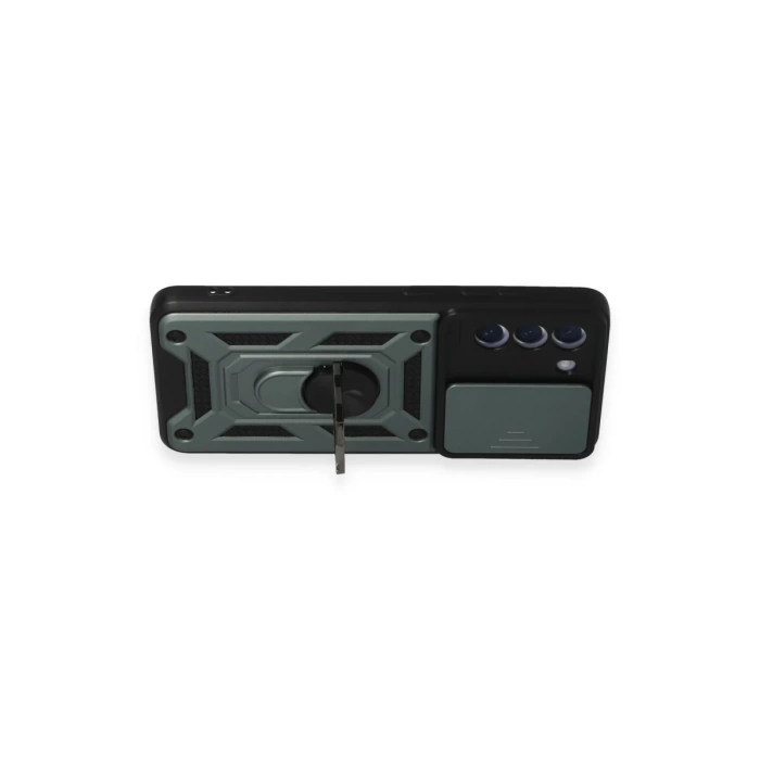 Newface Samsung Galaxy S21 FE Kılıf Pars Lens Yüzüklü Silikon