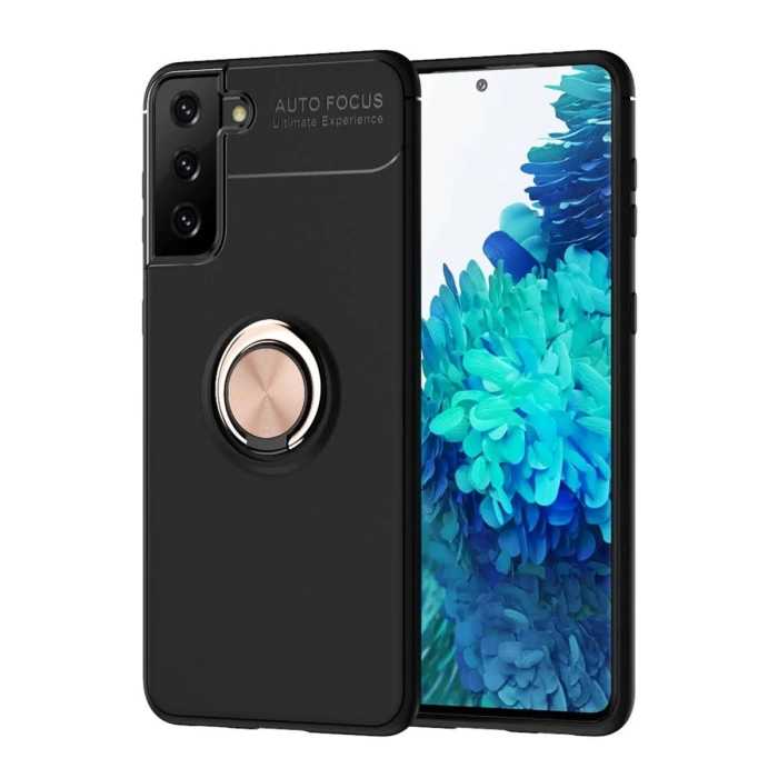 Newface Samsung Galaxy S21 Plus Kılıf Range Yüzüklü Silikon