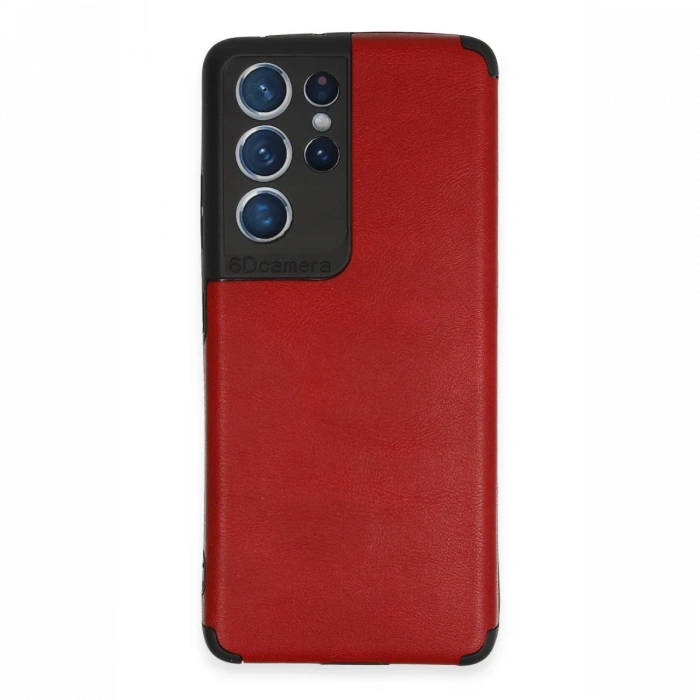 Newface Samsung Galaxy S21 Ultra Kılıf Loop Deri Silikon