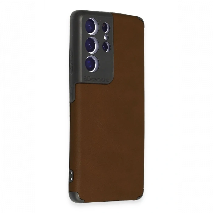 Newface Samsung Galaxy S21 Ultra Kılıf Loop Deri Silikon