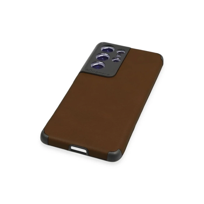 Newface Samsung Galaxy S21 Ultra Kılıf Loop Deri Silikon