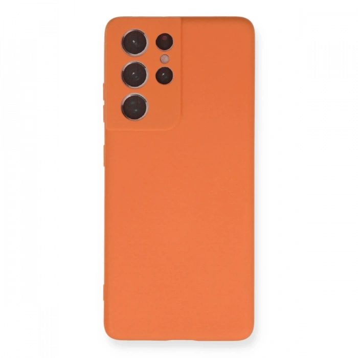 Newface Samsung Galaxy S21 Ultra Kılıf Nano içi Kadife Silikon