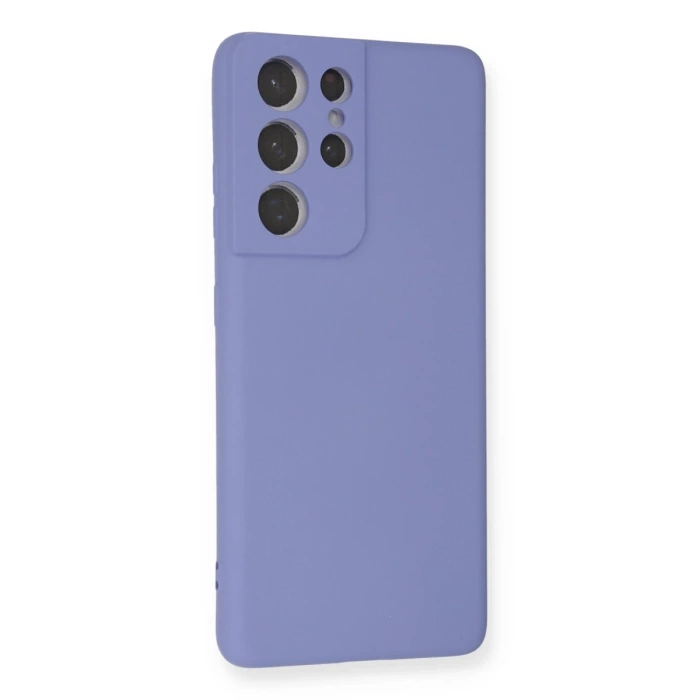Newface Samsung Galaxy S21 Ultra Kılıf Nano içi Kadife Silikon