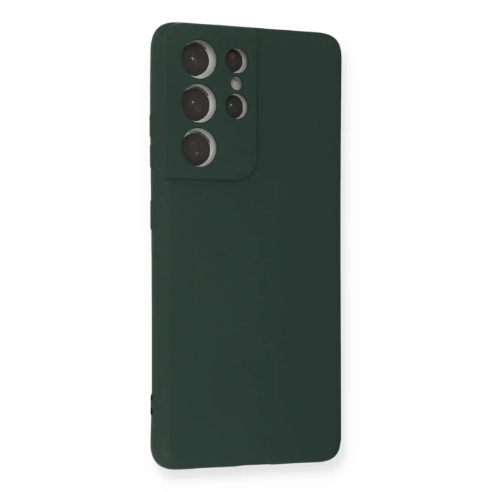 Newface Samsung Galaxy S21 Ultra Kılıf Nano içi Kadife Silikon