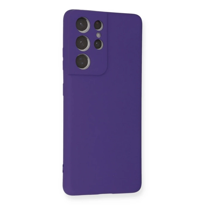 Newface Samsung Galaxy S21 Ultra Kılıf Nano içi Kadife Silikon