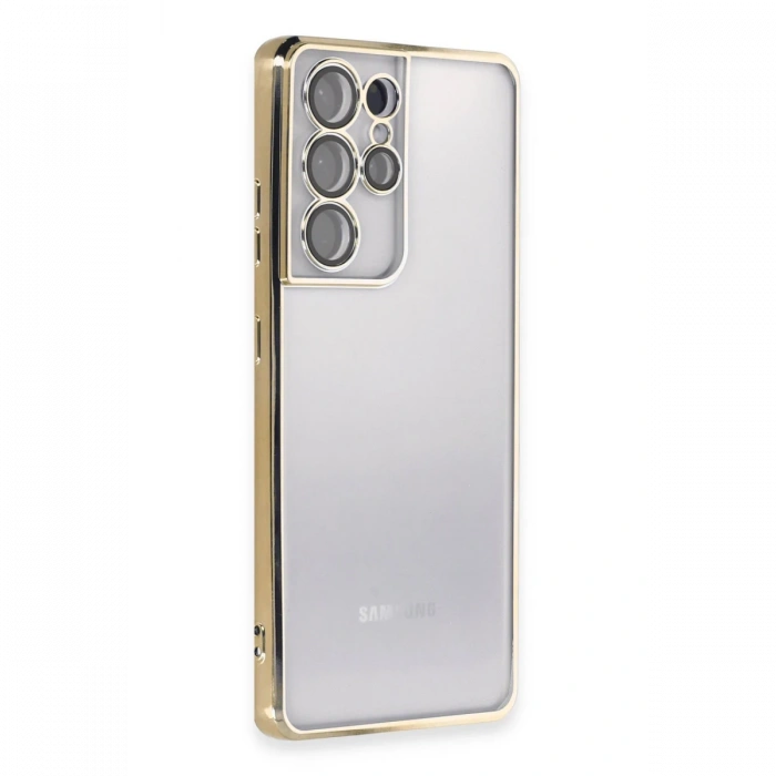 Newface Samsung Galaxy S21 Ultra Kılıf Razer Lensli Silikon