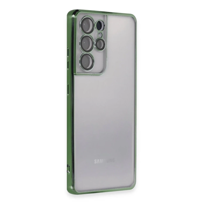 Newface Samsung Galaxy S21 Ultra Kılıf Razer Lensli Silikon