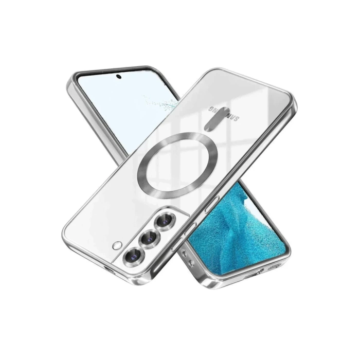 Newface Samsung Galaxy S22 Kılıf Kross Magneticsafe Kapak - Titan Gri