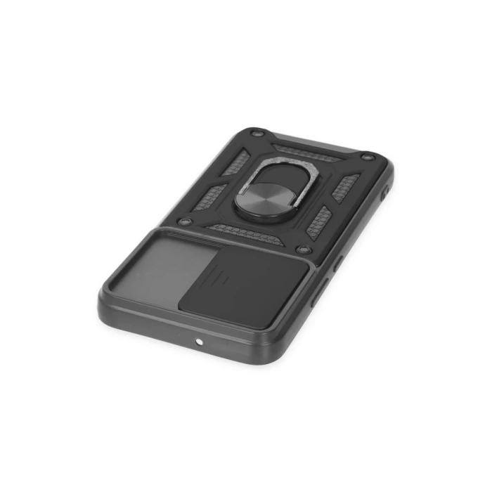 Newface Samsung Galaxy S22 Kılıf Pars Lens Yüzüklü Silikon