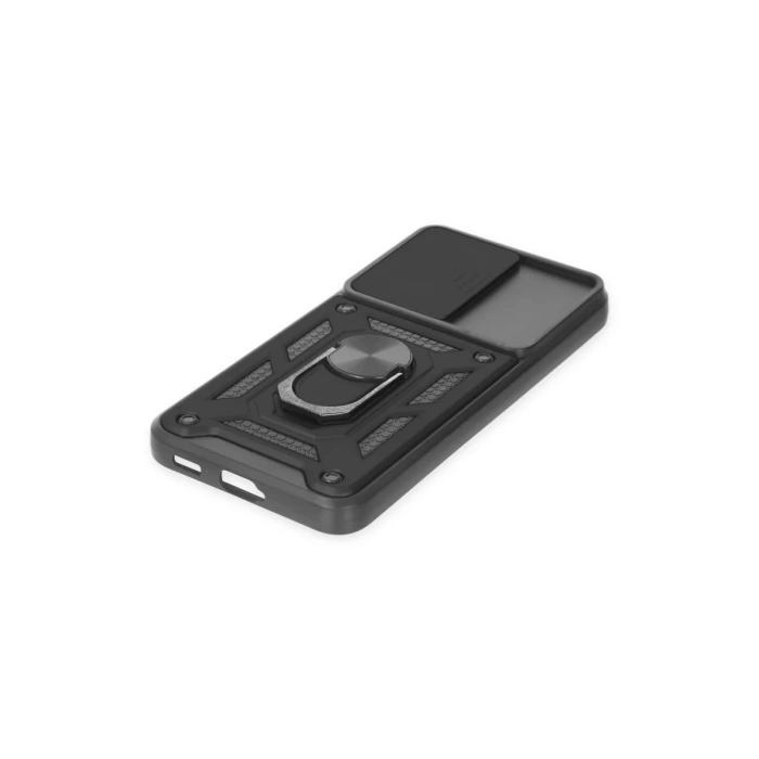 Newface Samsung Galaxy S22 Kılıf Pars Lens Yüzüklü Silikon