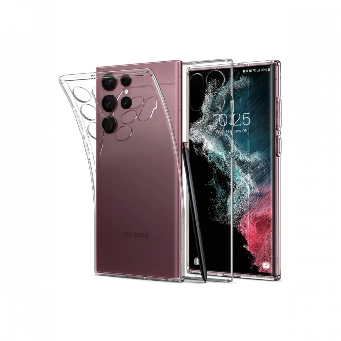 Newface Samsung Galaxy S22 Ultra Kılıf Lüx Şeffaf Silikon