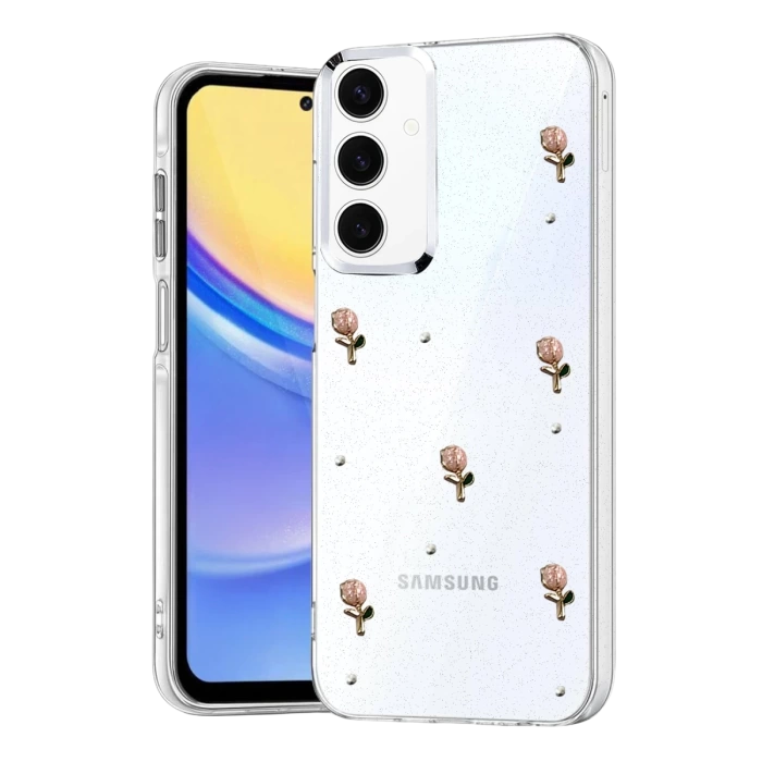 Newface Samsung Galaxy S23 FE Fiyonk Desenli Kapak