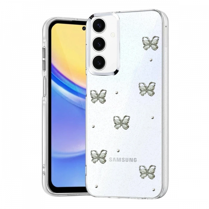 Newface Samsung Galaxy S23 FE Fiyonk Desenli Kapak