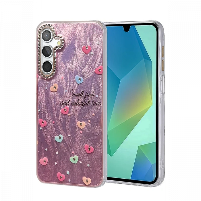 Newface Samsung Galaxy S23 FE Kılıf Blade Aynalı Desenli Kapak