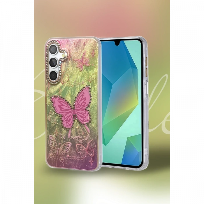 Newface Samsung Galaxy S23 FE Kılıf Blade Aynalı Desenli Kapak