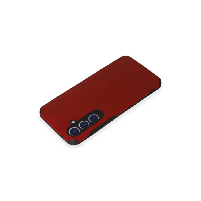 Newface Samsung Galaxy S23 FE Kılıf Loop Deri Silikon - Kırmızı