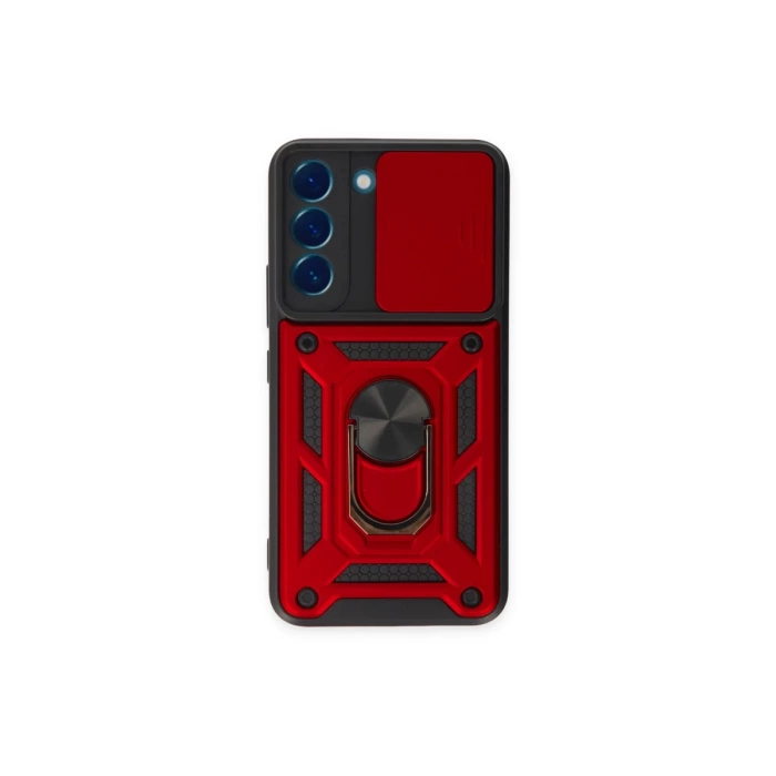Newface Samsung Galaxy S23 FE Kılıf Pars Lens Yüzüklü Silikon