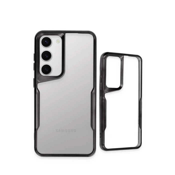 Newface Samsung Galaxy S23 Kılıf Boyi Silikon Kapak - Siyah
