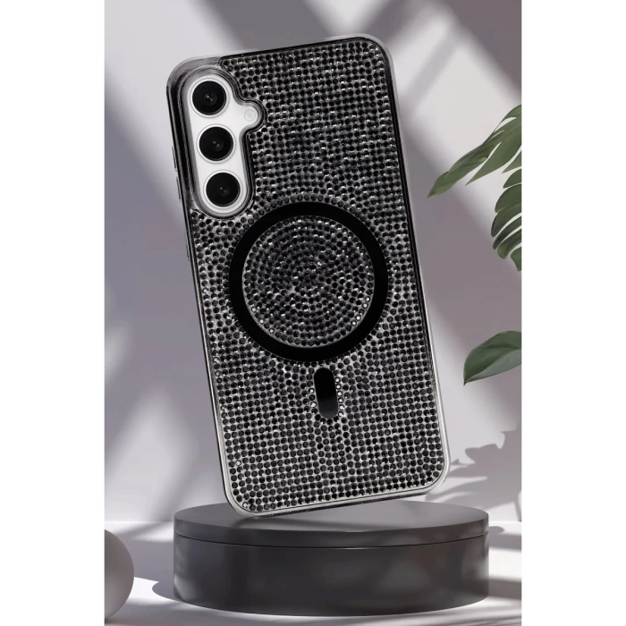 Newface Samsung Galaxy S23 Kılıf Diamond Magsafe Kapak