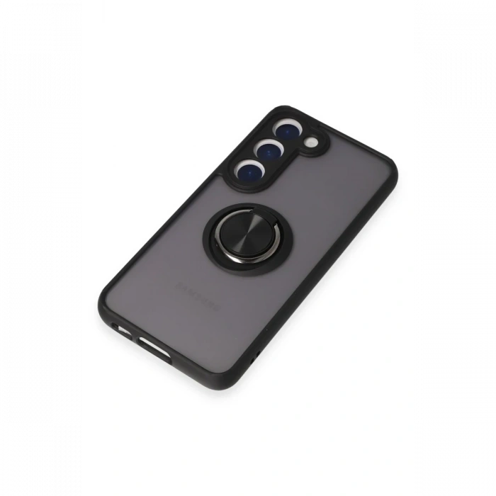 Newface Samsung Galaxy S23 Kılıf Montreal Yüzüklü Silikon Kapak