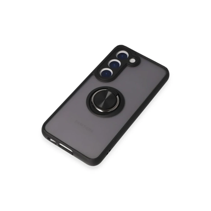 Newface Samsung Galaxy S23 Kılıf Montreal Yüzüklü Silikon Kapak