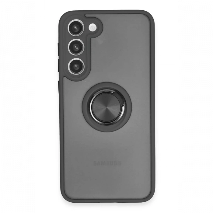 Newface Samsung Galaxy S23 Plus Kılıf Montreal Yüzüklü Silikon Kapak