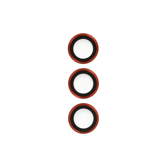 Newface Samsung Galaxy S23 Plus Metal Kamera Lens - Kırmızı