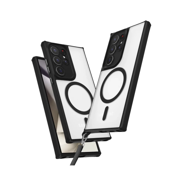 Newface Samsung Galaxy S23 Ultra Kılıf Enka Magsafe Silikon Kılıf