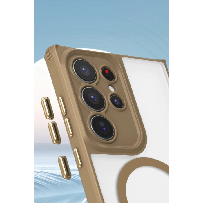 Newface Samsung Galaxy S23 Ultra Kılıf Enka Magsafe Silikon Kılıf
