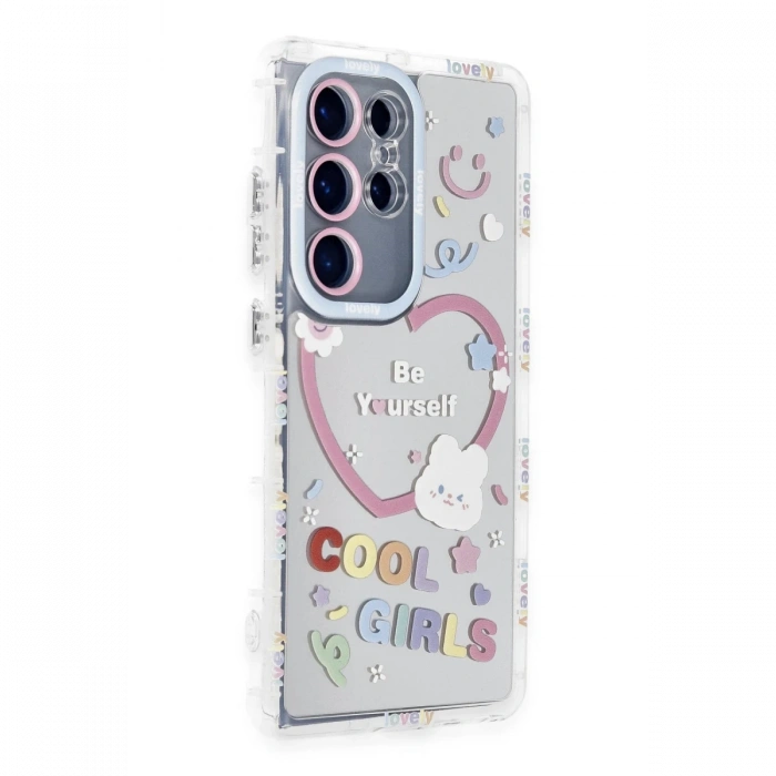 Newface Samsung Galaxy S23 Ultra Kılıf Reflexion Desenli Kapak