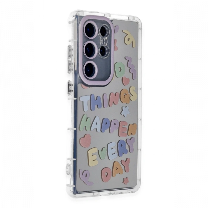 Newface Samsung Galaxy S23 Ultra Kılıf Reflexion Desenli Kapak - Desen 7