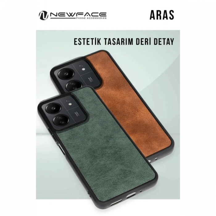 Newface Samsung Galaxy S24 FE Kılıf Aras Deri Kapak