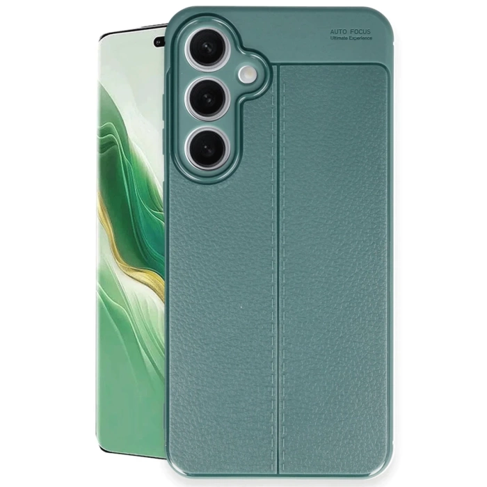 Newface Samsung Galaxy S24 FE Kılıf Auto Focus Kapak - Koyu Yeşil