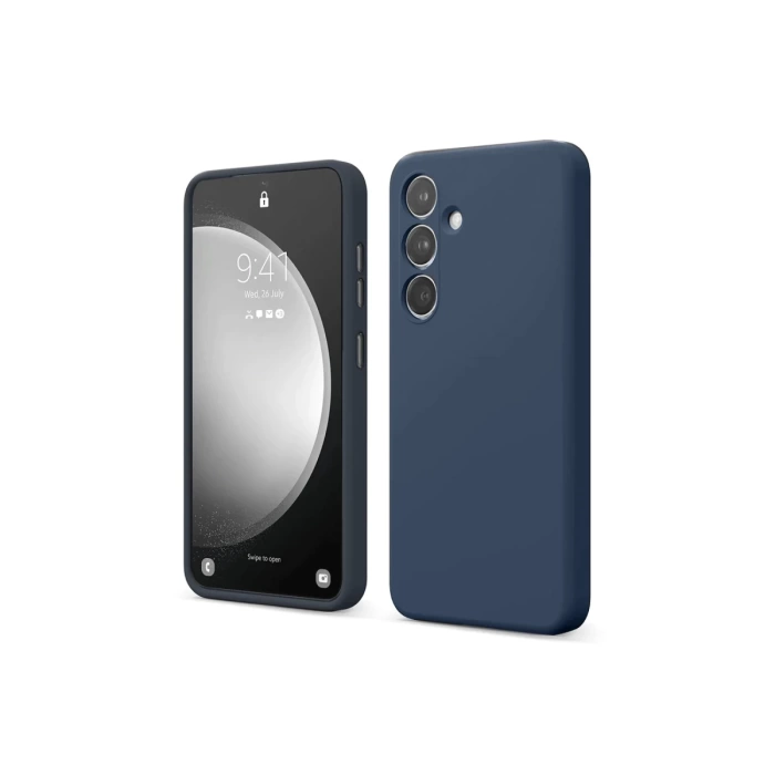 Newface Samsung Galaxy S24 FE Kılıf First Silikon - Lacivert