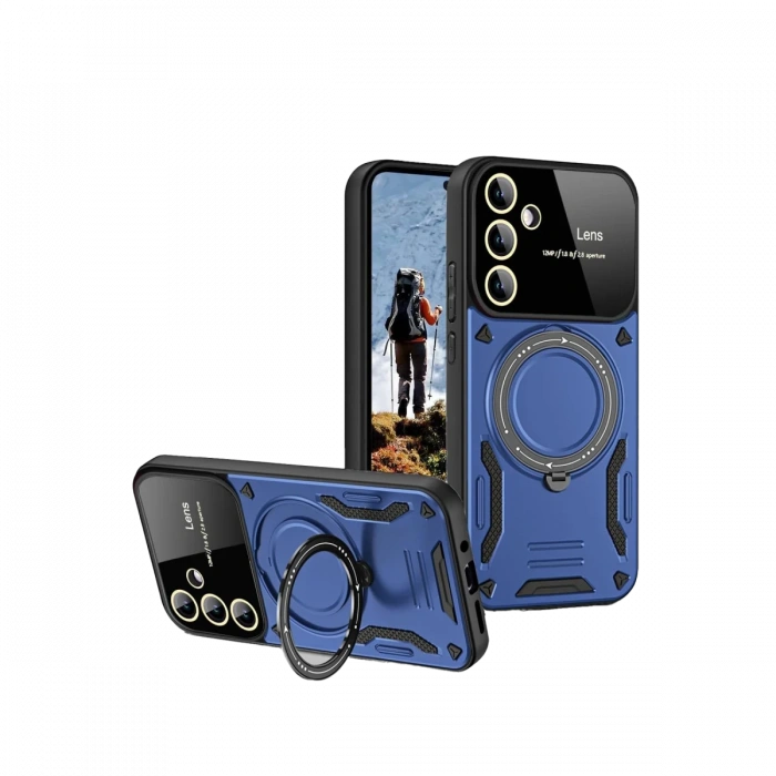 Newface Samsung Galaxy S24 FE Kılıf Joy Lens Standlı Kapak