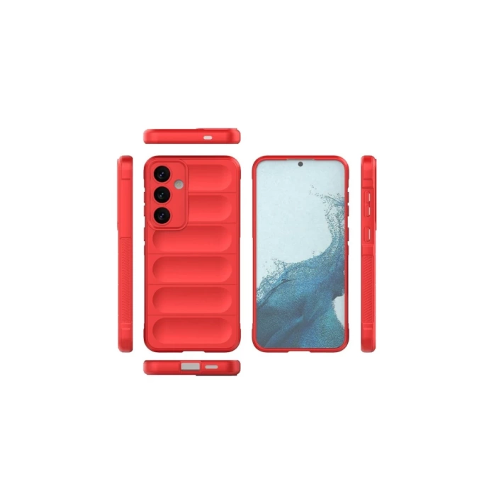 Newface Samsung Galaxy S24 FE Kılıf Optimum Silikon - Kırmızı