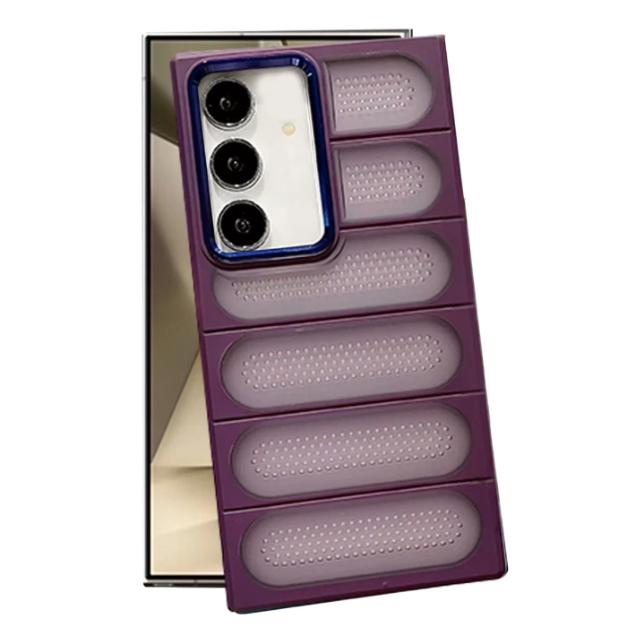 Newface Samsung Galaxy S24 Kılıf Airmax Silikon Kapak - Derin Mor