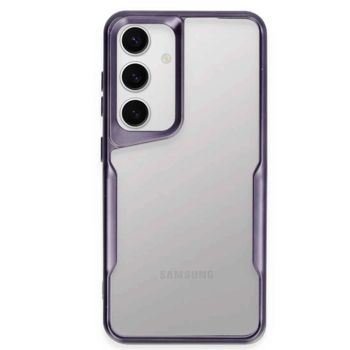 Newface Samsung Galaxy S24 Kılıf Boyi Silikon Kapak - Derin Mor